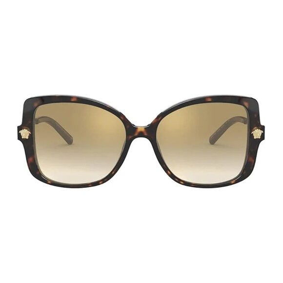 NEW VERSACE SUNGLASSES HAVANA WOMEN EYEWEAR VERSACE VE4390F 108/6E